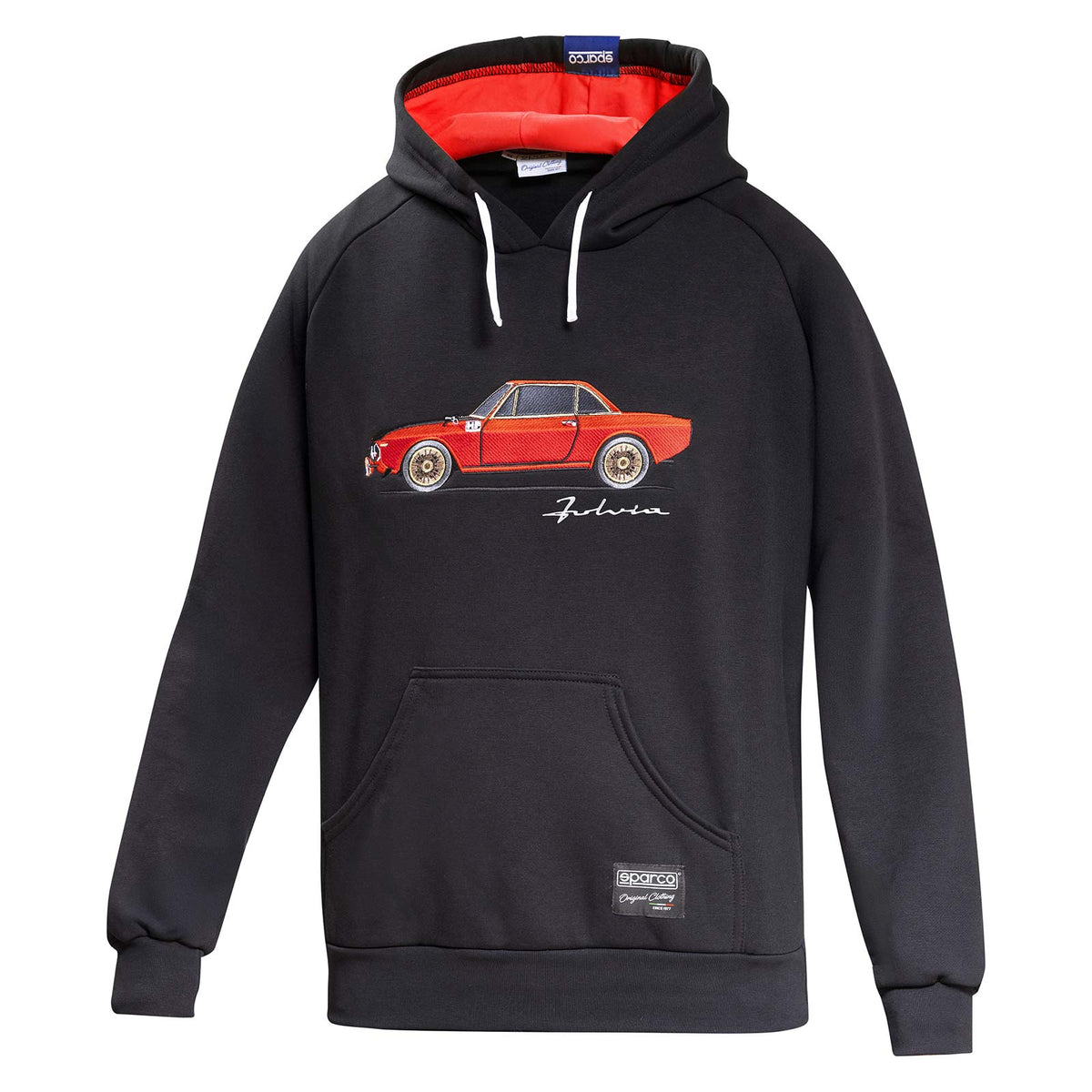 Sweat à Capuche Sparco Lancia Fulvia HF Noir | Boutique Officielle