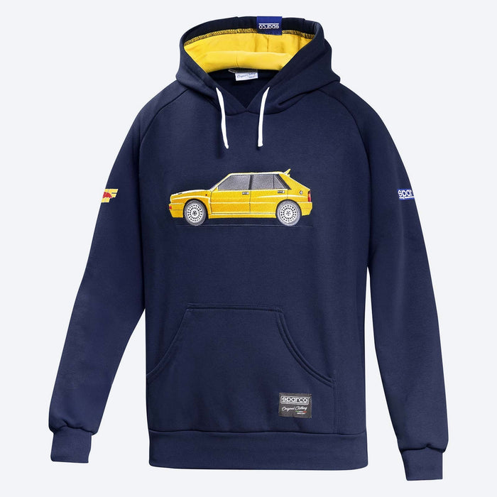 Sweat à Capuche Lancia Delta HF Bleu/Jaune