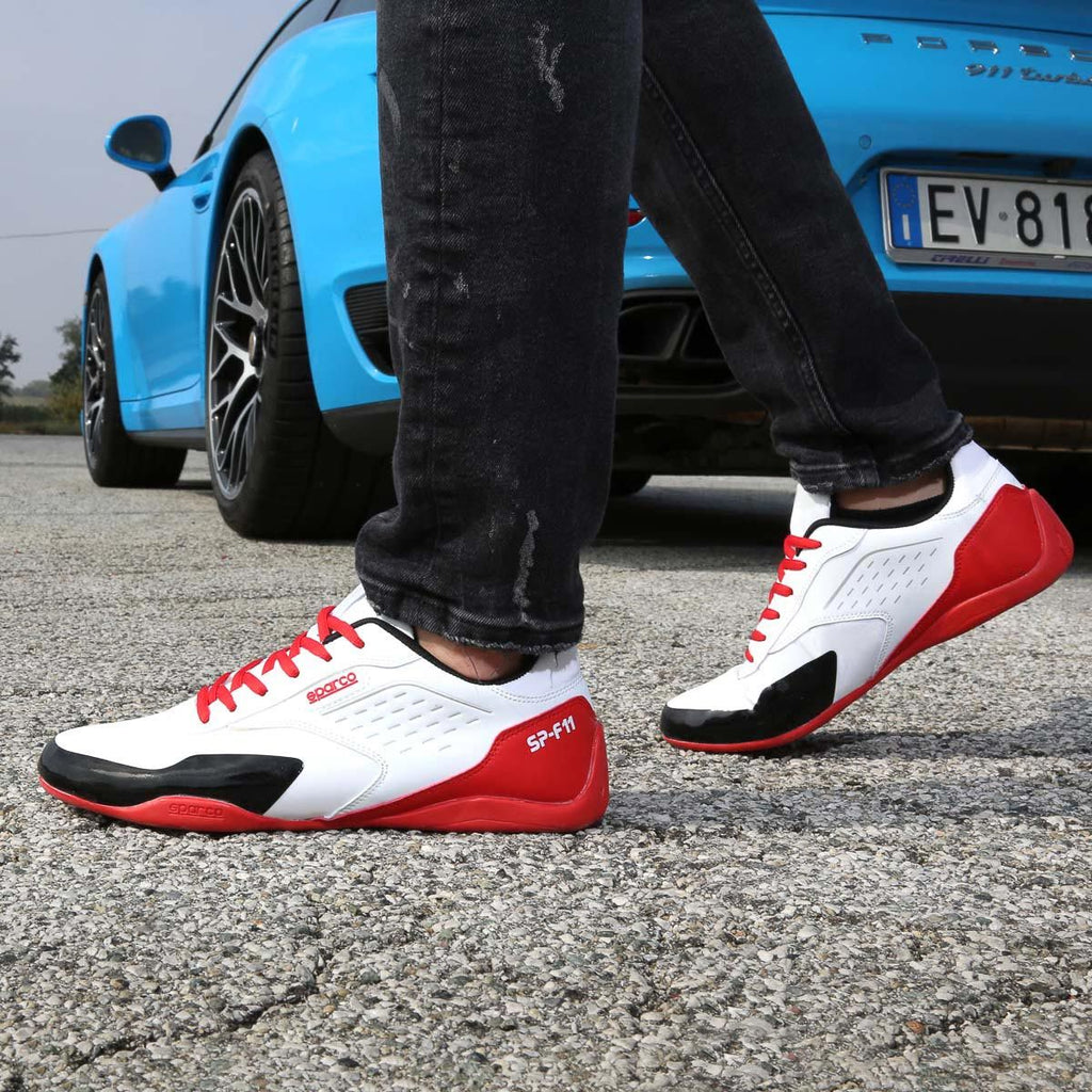 Sneakers Sparco SP-F11 Blanc/Rouge esprit racing Sparco Fashion 